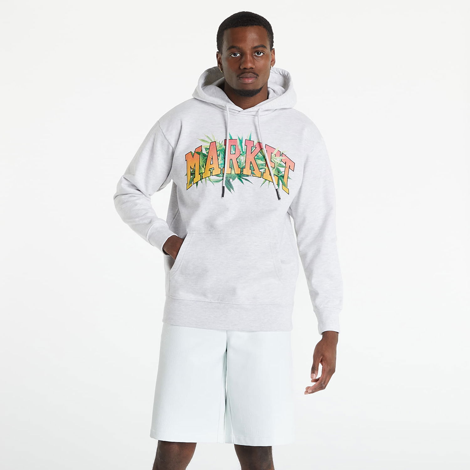 Mikina MARKET Arc Herbal Remedy Hoodie Šedá | 397000351, 0