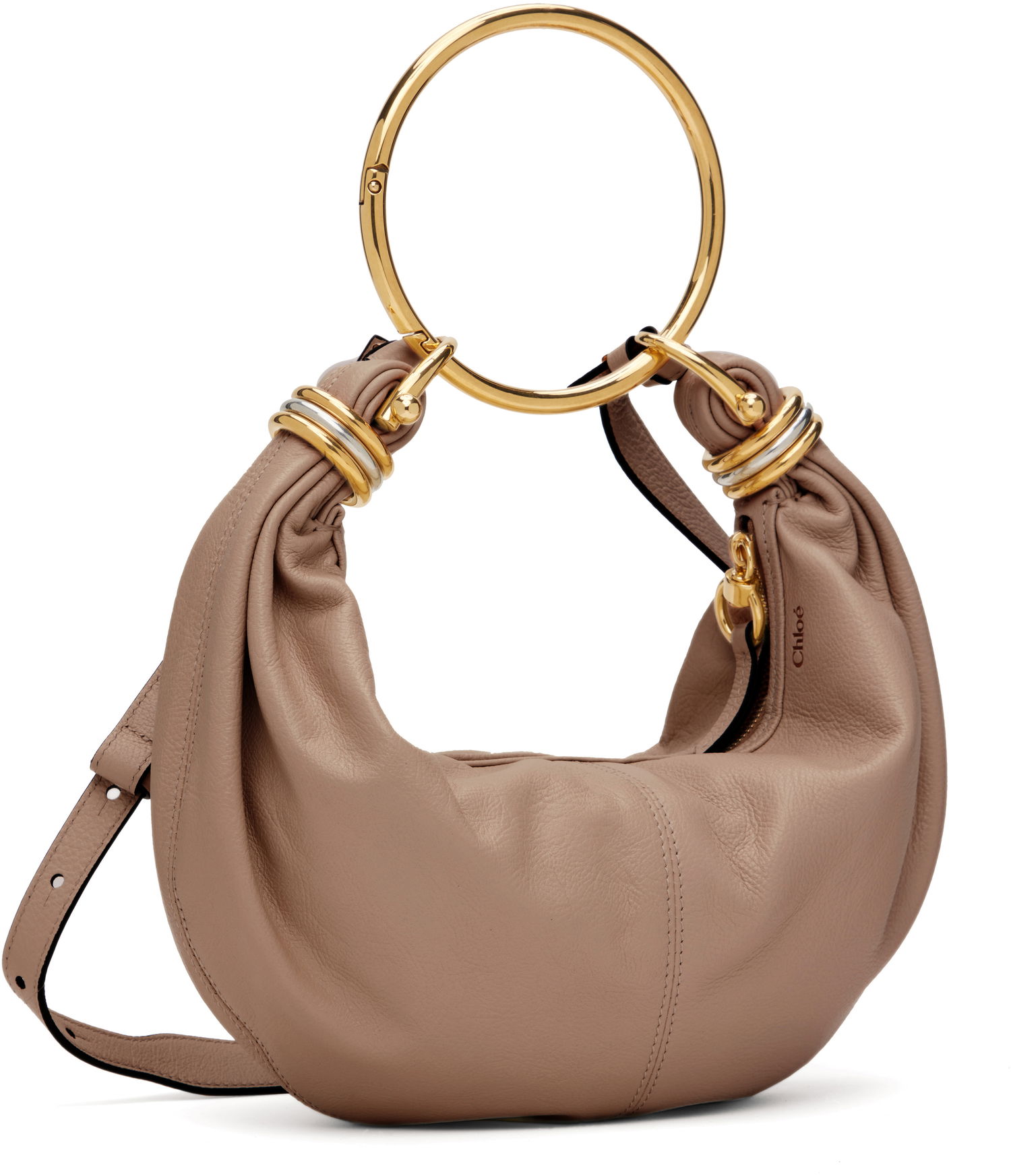 Taška cez rameno CHLOÉ Small Bracelet Bag Béžová | CHC24AS611N72, 1