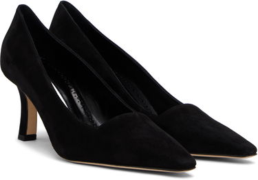 Starostlivosť o obuv Manolo Blahnik Manolo Blahnik Moiralo Suede Heels Čierna | 225-1811, 3