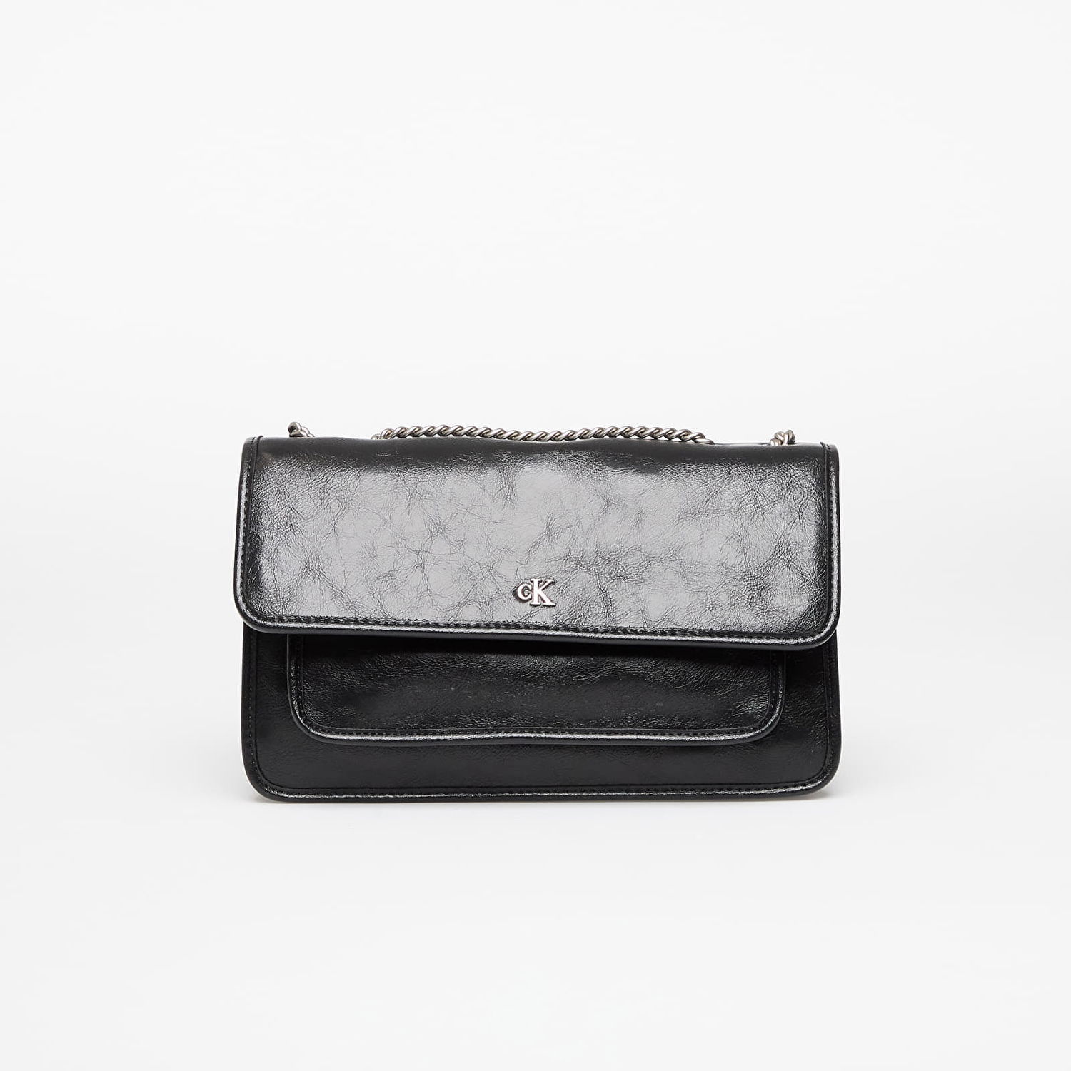Taška cez rameno CALVIN KLEIN Calvin Klein Jeans Chain Flap Bag Čierna | LV04K3084G UB1, 0