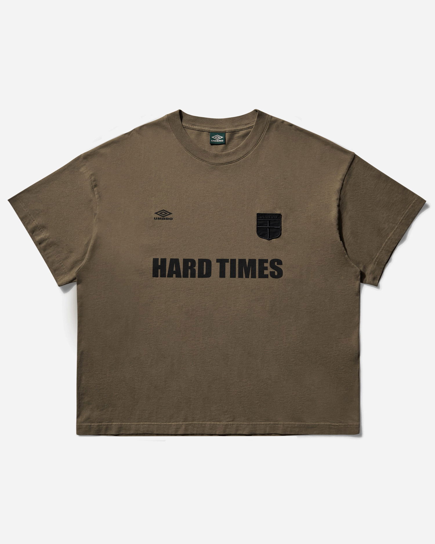 Tričko Umbro Hard Times T-Shirt Hnedá | UBMW0241JY57 GRN0036, 1