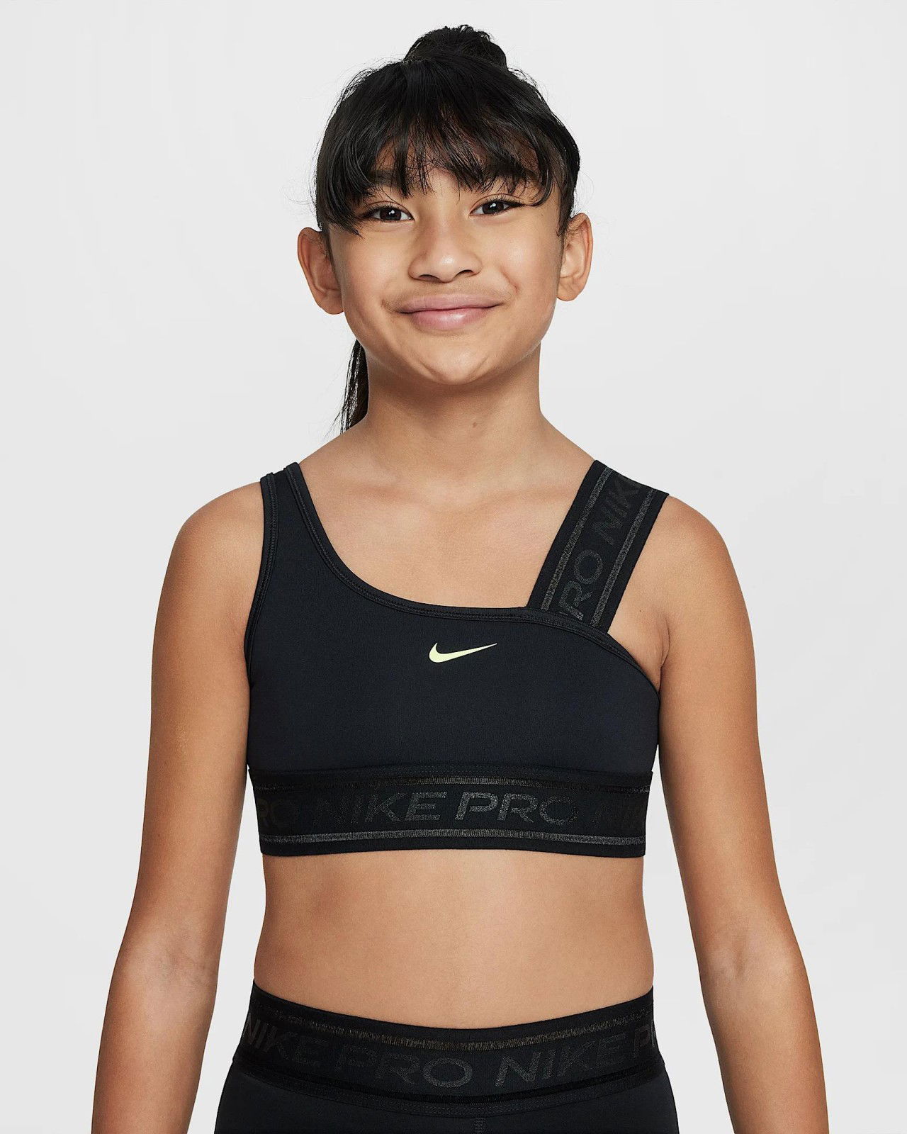 Podprsenka Nike Pro Swoosh Asymmetrical Sports Bra Čierna | HJ4250-010, 0