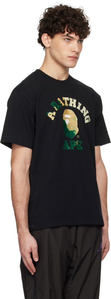 Tričko BAPE Tie Dye College Graphic T-Shirt Čierna | 001TEK801032M, 4