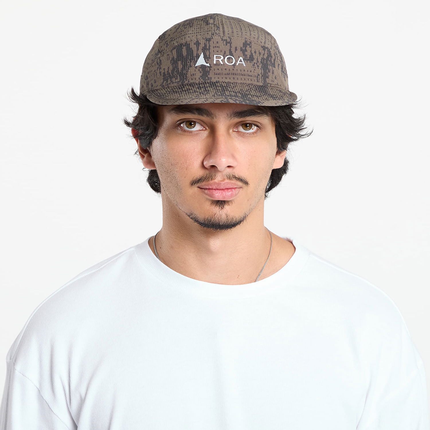 Šiltovka ROA ROA Bri Melted Print Open Weave Cap Hnedá | RBMW299FA54 GRN0010, 0