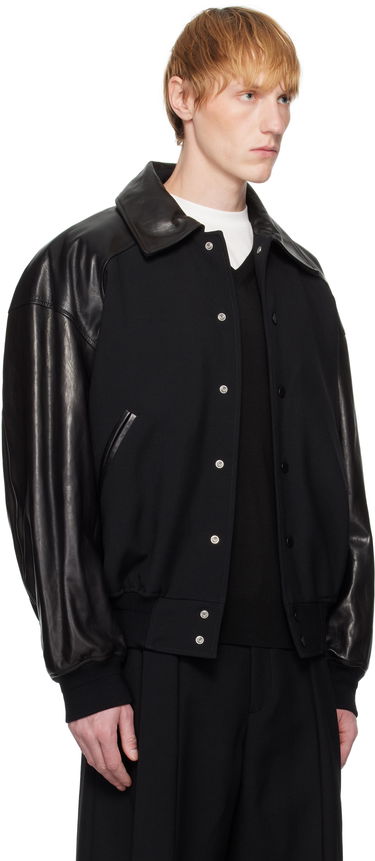 Bomber bunda Jil Sander Jil Sander Padded Leather Bomber Jacket Čierna | J21SW0050_J40160, 1