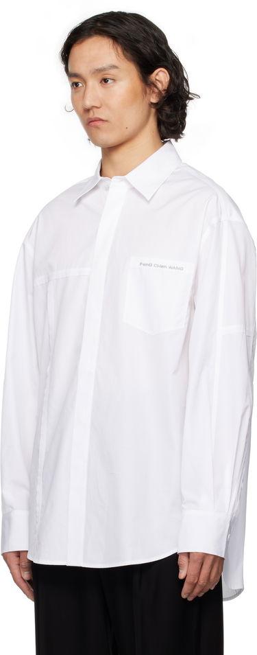 Košeľa Feng Chen Wang Feng Chen Wang Paneled Shirt Biela | FUS19SR21, 3