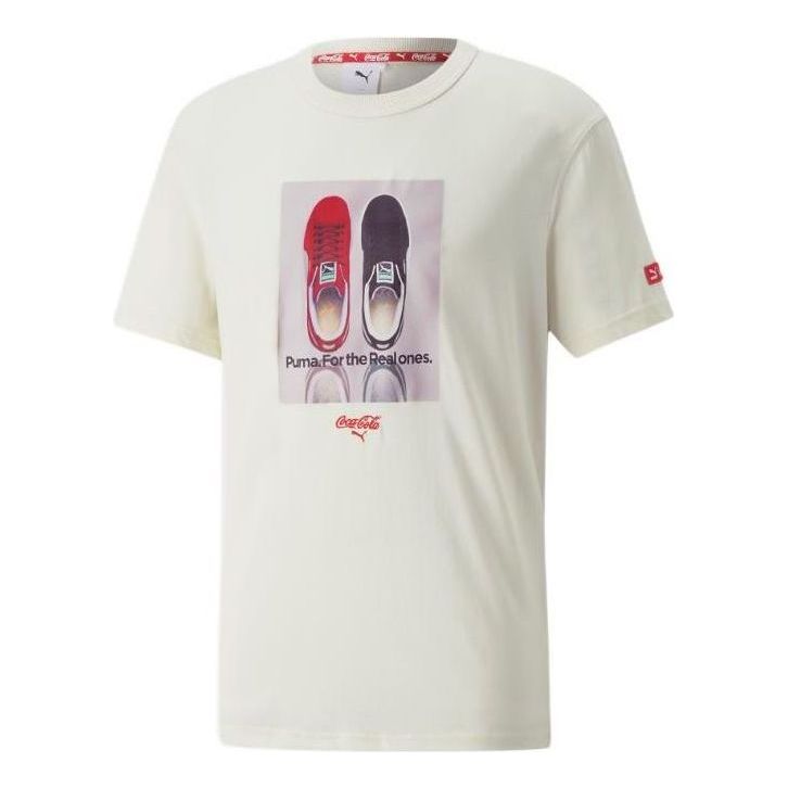 Tričko Puma Coca Cola Relaxed Graphic Tee Biela | 536159-97