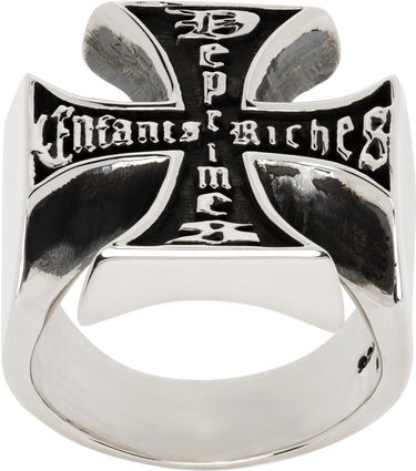 Prsteň Enfants Riches Déprimés Enfants Riches Déprimés Cross Ring Šedá | 140-218, 1