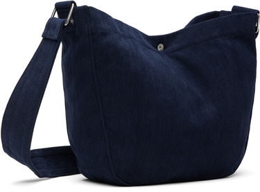 Taška cez rameno A.P.C. A.P.C. Journal Small Corduroy Satchel Navy | PSALI-M67010, 2