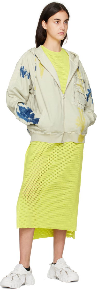 Mikina Feng Chen Wang Feng Chen Wang Tie-Dye Zip Hoodie Béžová | FWF14HD05, 3