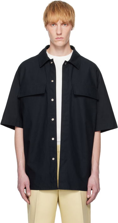 Košeľa Jil Sander Jil Sander Cotton Short Sleeve Shirt Čierna | J47DL0163_J45296, 0