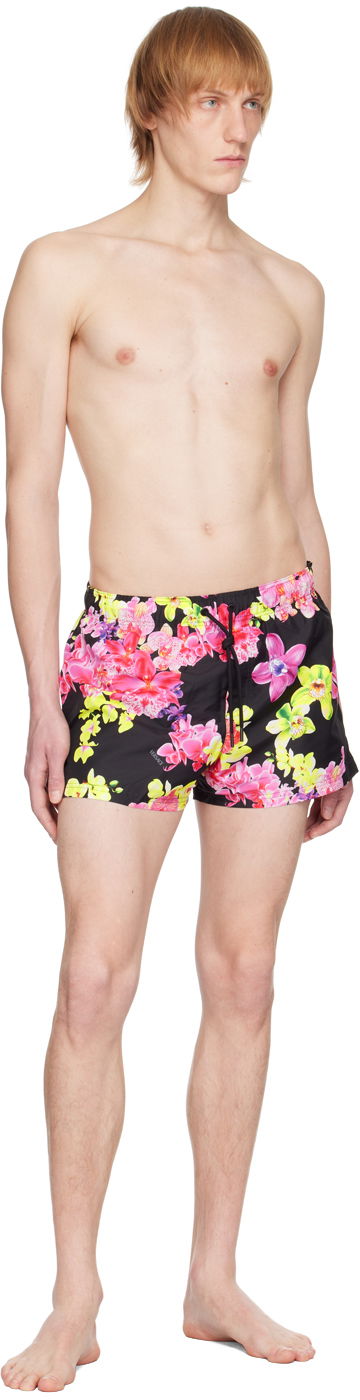 Plavky Versace Orchid Swim Shorts Čierna | 1007841 1A06371, 3