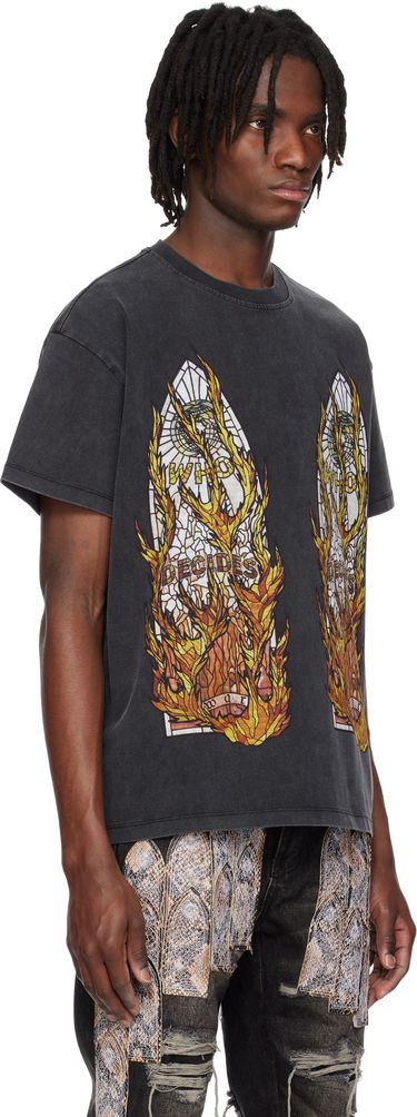 Tričko Who Decides War Who Decides War Flame Glass T-Shirt Čierna | 1110040002SE25, 1