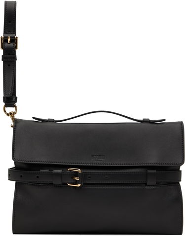 Kabelka Moschino Moschino 'Tie Me' Nappa Clutch Čierna | 251MD4160PP0MFF00, 0