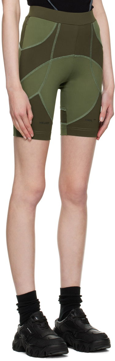 Legíny HELIOT EMIL Exclusive Khaki Training Bike Shorts Zelené | SSN_W_10_049_WO20, 1