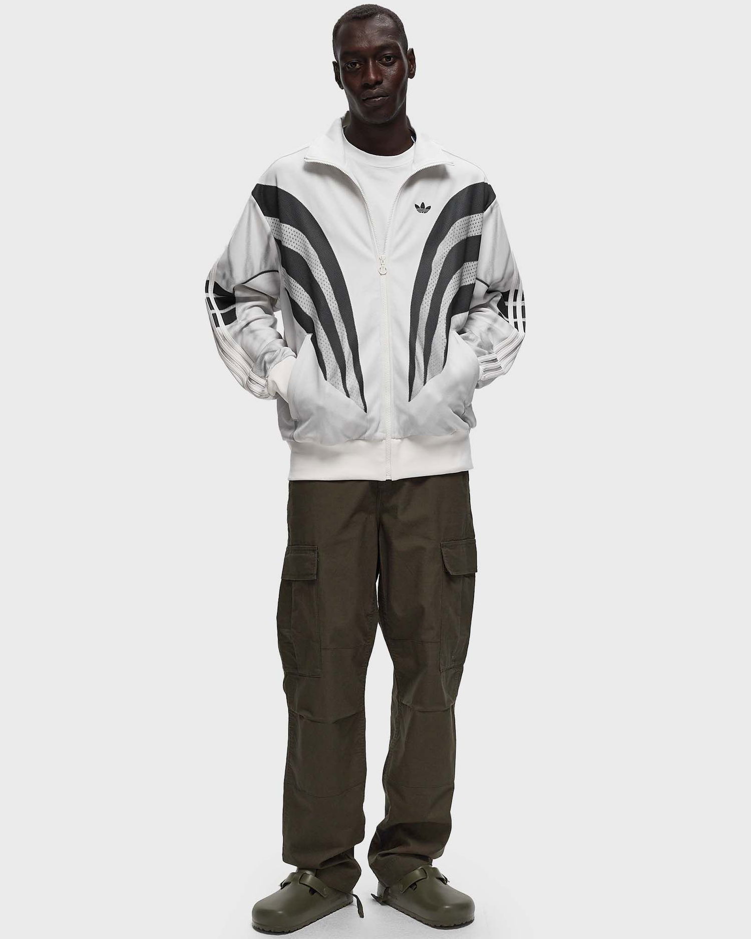 Vetrovka adidas Originals PRM Q3 PRINT TRACKTOP Biela | IZ1640, 1