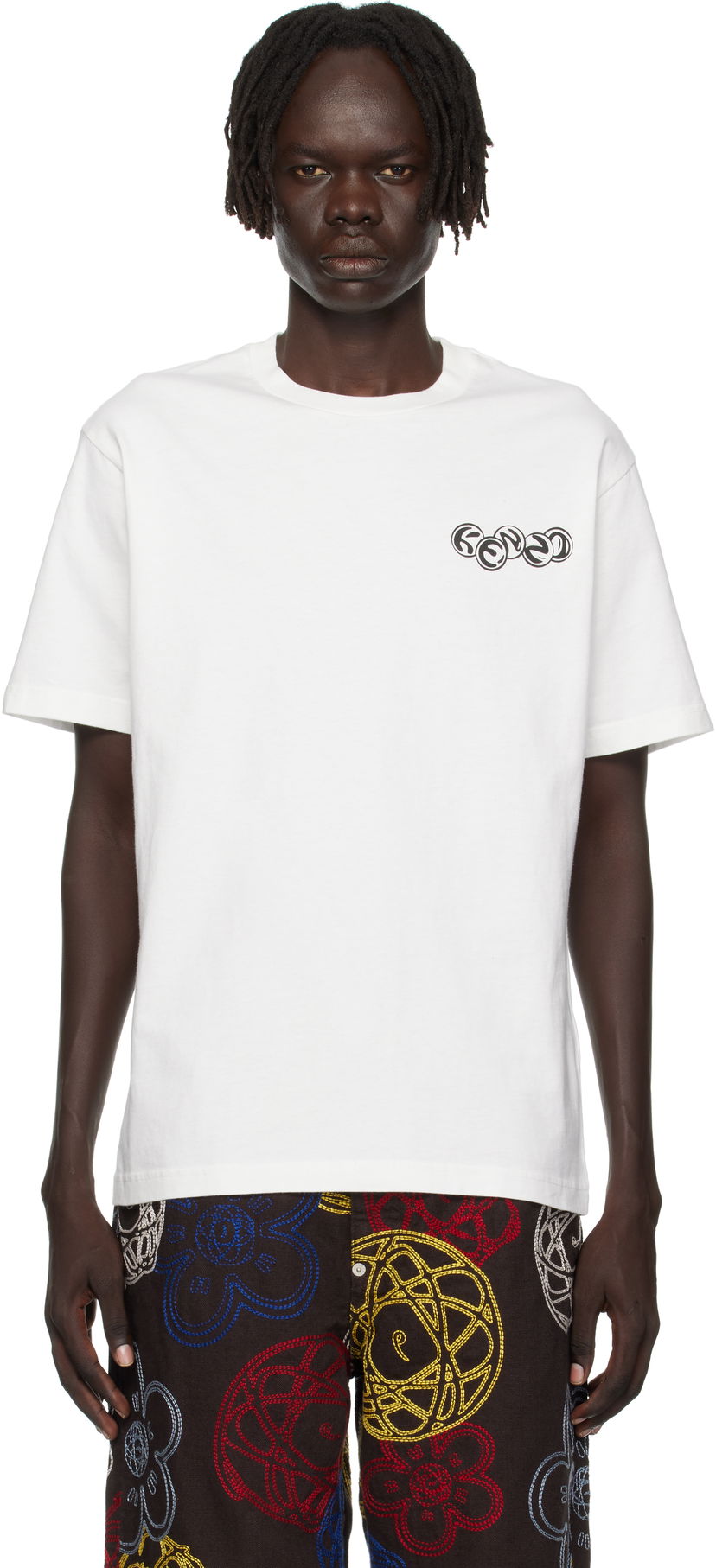 Tričko KENZO Kenzo Paris 'KENZO Pachinko' Classic T-Shirt Biela | FF65TS2624SG