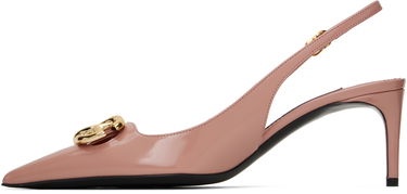 Tenisky a topánky Dolce & Gabbana Dolce&Gabbana Polished Calfskin Slingback Heels Ružová | CG0894 A1037, 2
