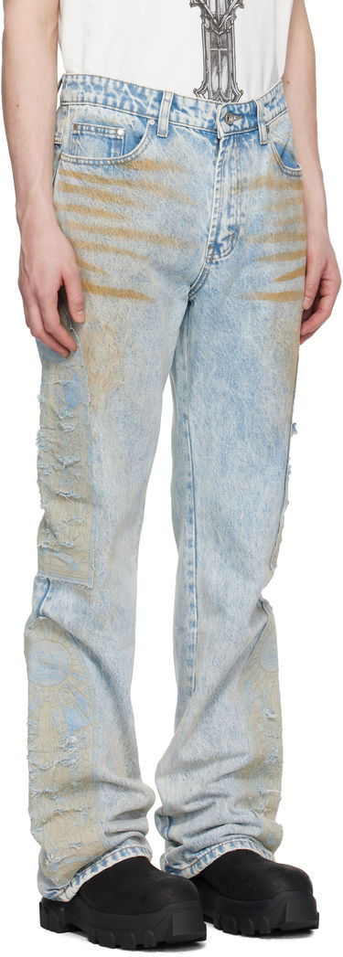 Džínsy Who Decides War Who Decides War Mechanic Signature Jeans Modrá | 1120840009SS25, 1
