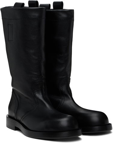 Pláštenka Ann Demeulemeester Ann Demeulemeester Bente Leather Boots Čierna | 2510-M-C32-LT157-099, 3