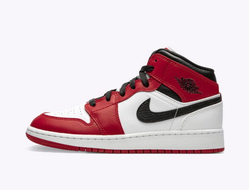 Limitované edície Jordan Air Jordan 1 Mid GS "Chicago" Červená | 554275-173