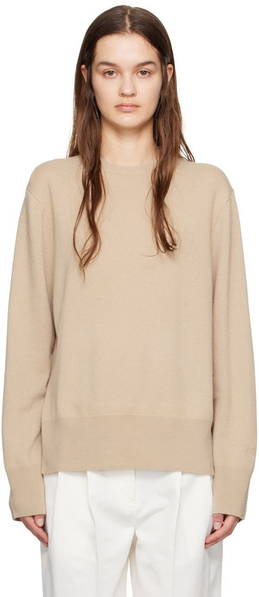 Sveter TOTEME Crewneck Relaxed-Fit Sweater Béžová | 242-WRT1734-YA0016, 0