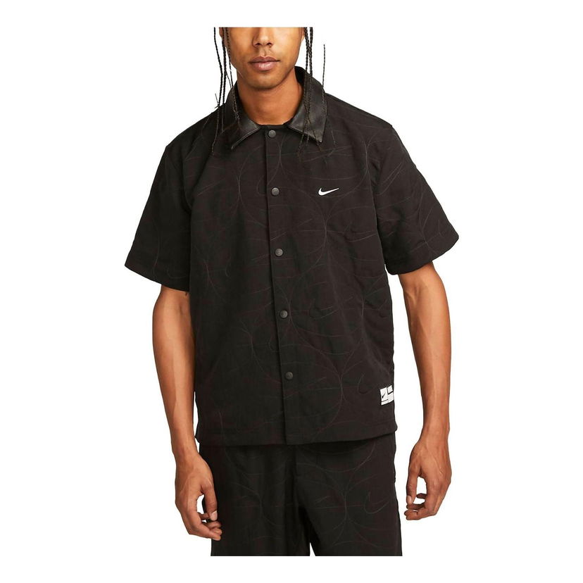 Košeľa Nike Basketball Button-Up Shirt Čierna | FB7043-010