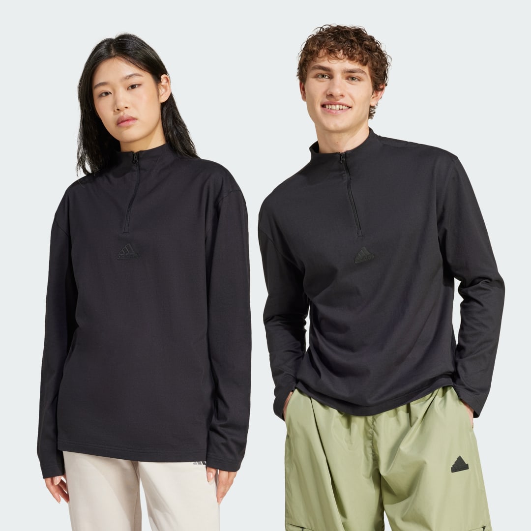 Dres adidas Performance adiClub Long Sleeve Zip Čierna | JM6730, 0
