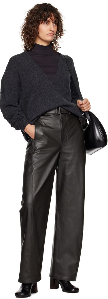 Nohavice LEMAIRE Twisted Belted Pants Čierna | PA1142 LL0095, 3