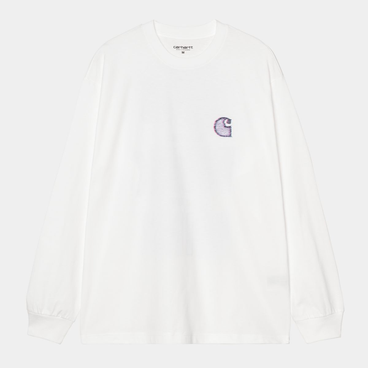 Tričko Carhartt WIP Long Sleeve Mind Your Head T-Shirt Biela | I035999_7, 0