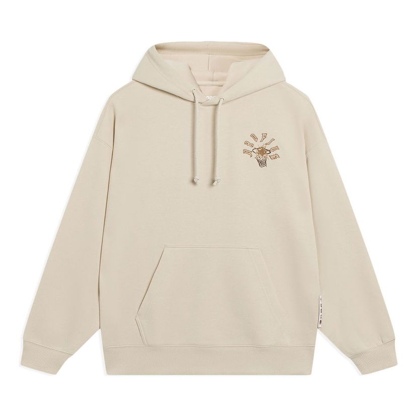 Mikina Li-Ning BadFive Graphic Hoodie Béžová | AWDT089-1