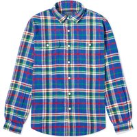 Brushed Flannel Plaid Check Shirt