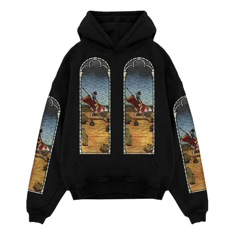 Mikina Who Decides War Who Decides War x EST Gee Stained Glass Print Hoodie Čierna | WDWES637