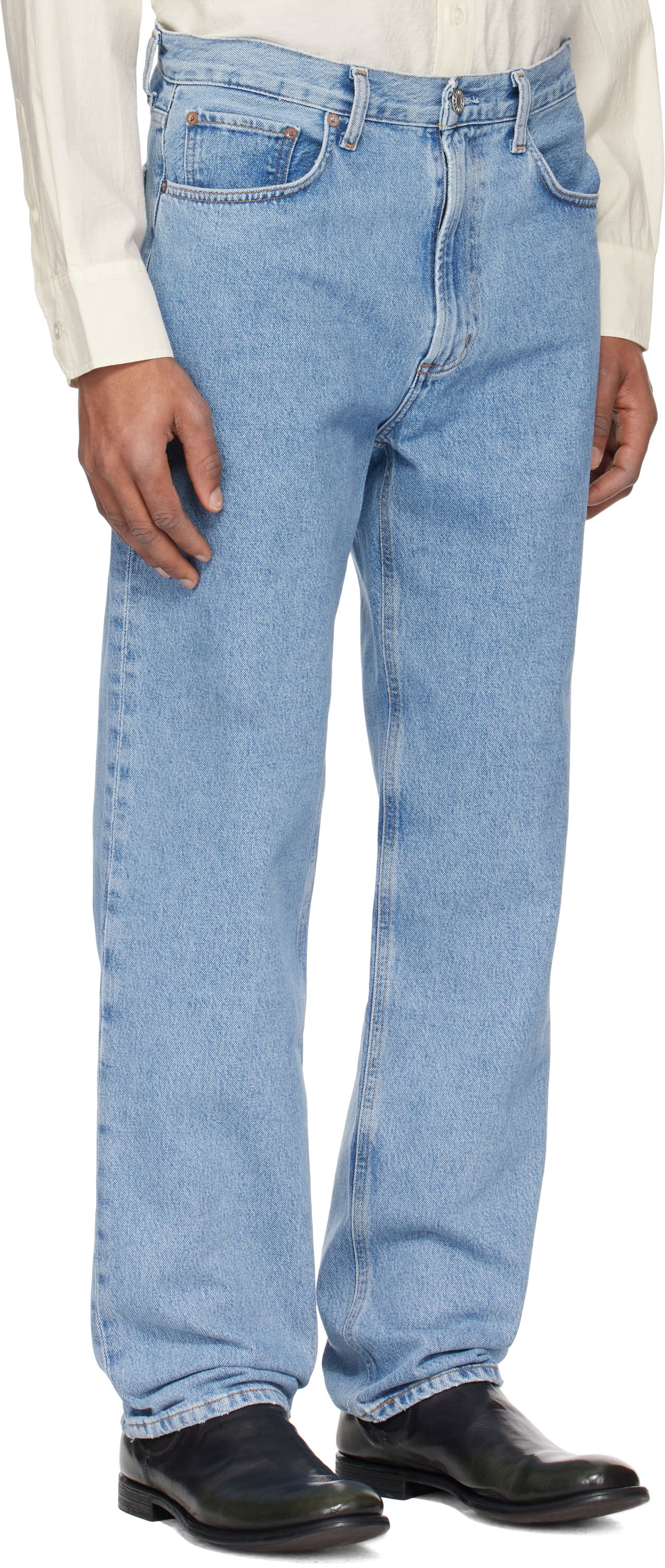 Džínsy AGOLDE AGOLDE Waldon Loose Fit Jeans Modrá | A673-1206, 1