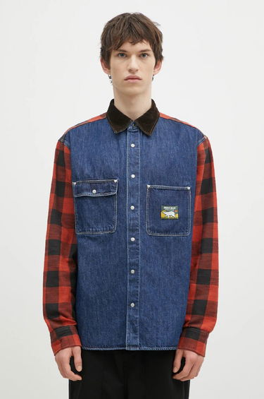 Košeľa Human Made Relaxed Fit Scout Shirt Modrá | HM28SH015, 0