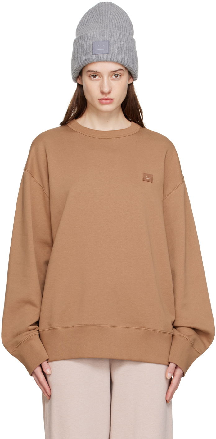 Mikina Acne Studios Crewneck Sweatshirt Hnedá | CI0072-, 0