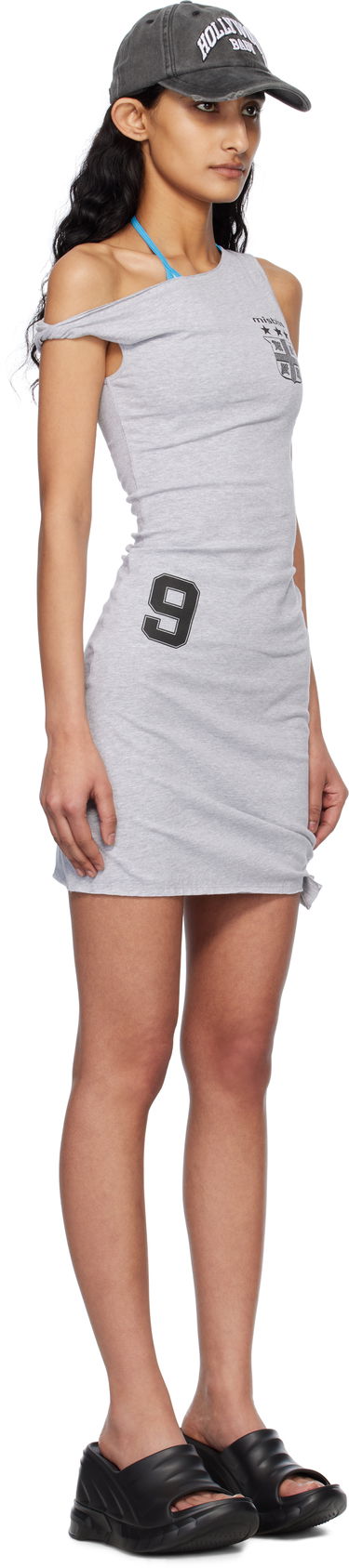Šaty MISBHV MISBHV Draped Football Mini Dress Šedá | 250W818, 1