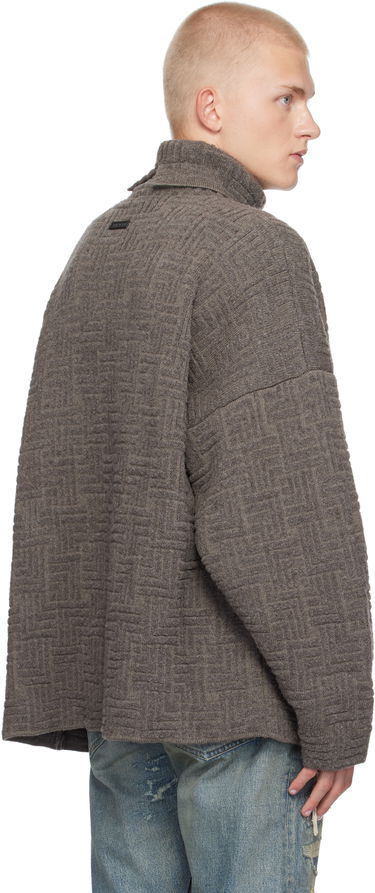 Sveter Fear of God Fear of God Wool Jacquard Turtleneck Sweater Hnedá | FG820-22810WJB, 2