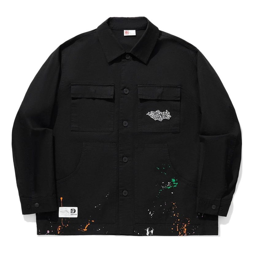 Košeľa Li-Ning Skateboarding Graphic Jacket Čierna | AFDU299-2
