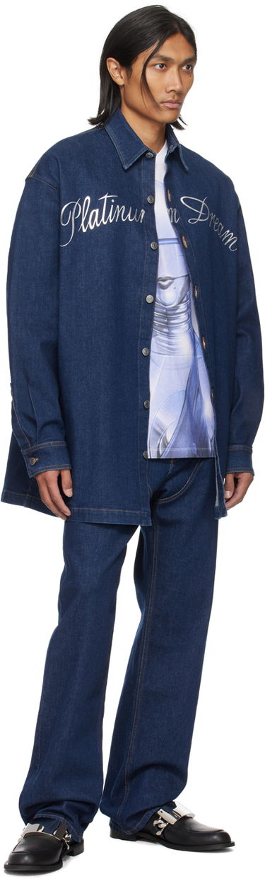 Košeľa Stella McCartney Dream Denim Shirt Modrá | 6D02643SPH66, 3