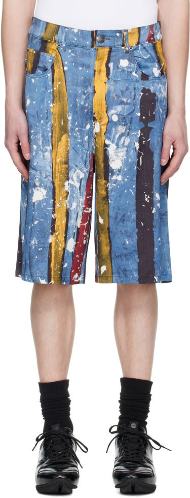 Šortky Charles Jeffrey Loverboy Charles Jeffrey LOVERBOY Silky Print Shorts Modrá | 54040301, 0