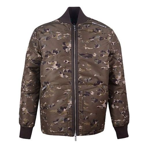 Bomber bunda Converse Printed Camo Mid Stand Collar Down Jacket Zelené | 10018124-A01, 0