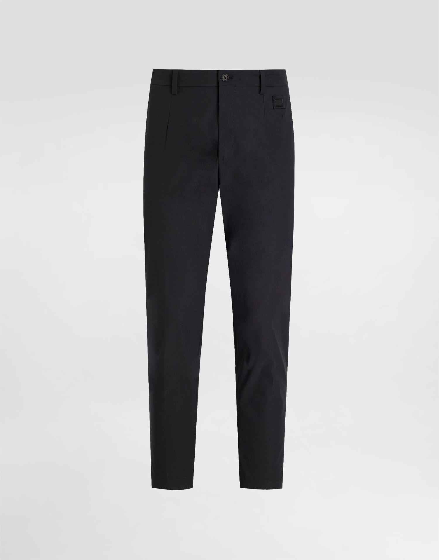 Nohavice Dolce & Gabbana Dolce & Gabbana Nylon Canvas Cropped Trousers 52 Čierna | GW13ETFUUDDN0000, 0