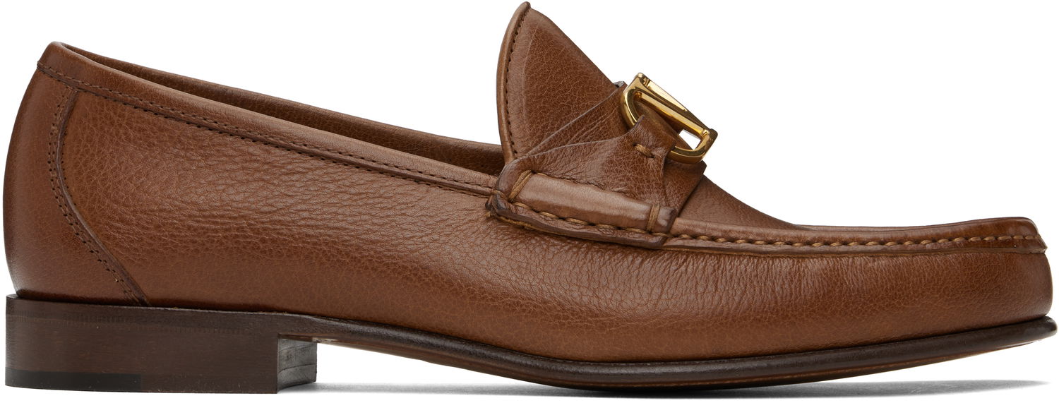Starostlivosť o obuv Valentino Valentino Garavani VLogo Signature Buffalo Loafers Hnedá | 6Y2S0J68MIL, 0
