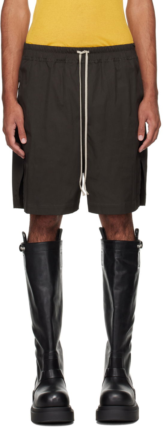Šortky Rick Owens Gray Porterville Boxers Shorts Čierna | RU02D6397 TE, 0