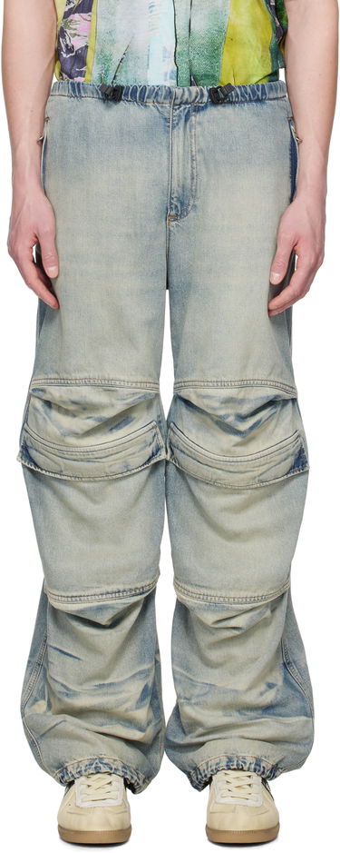 Cargo nohavice Diesel Relaxed D-Dayetz Jeans by Diesel Modrá | A17317-0ABDF-01, 0