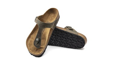 Tenisky a topánky Birkenstock Gizeh FL Faded Khaki Narrow Fit Hnedá | 1019383, 4