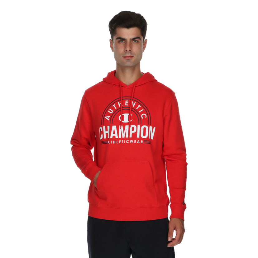 Mikina Champion Authentic Athleticwear Pullover Hoodie with Kangaroo Pocket Červená | 222110-RS001