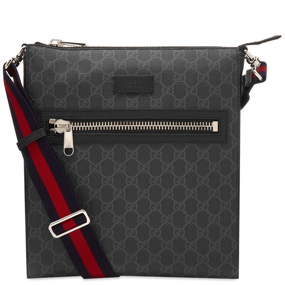 Taška cez rameno Gucci GG Supreme Messenger Bag Čierna | 474137-K5RLN-1095, 0