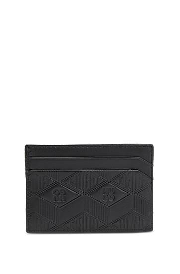 Peňaženka BOSS Card Holder with Geometric Logos Čierna | 50542009